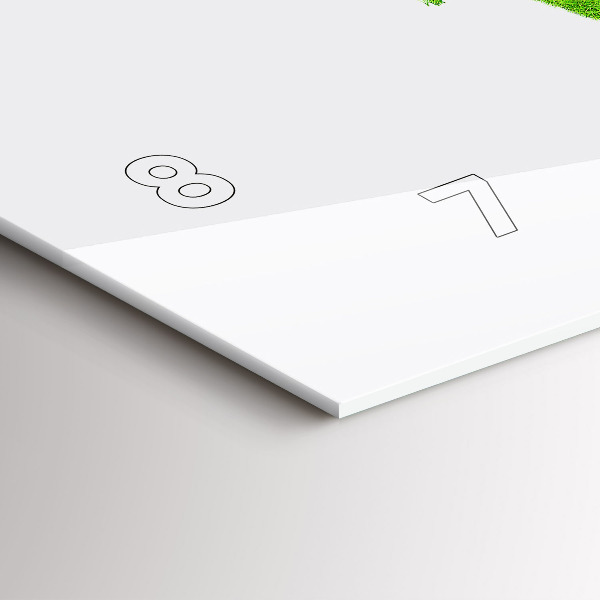 Horizontálne hodiny Mapa zelenej trávy