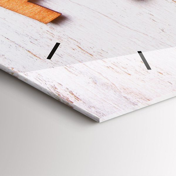 Horizontálne hodiny Rodinný nápis