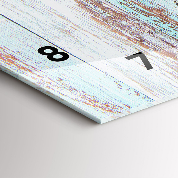 Horizontálne hodiny Pastelové drevo