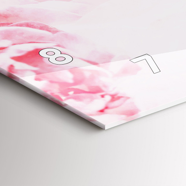 Horizontálne hodiny Kvitnúce kvety