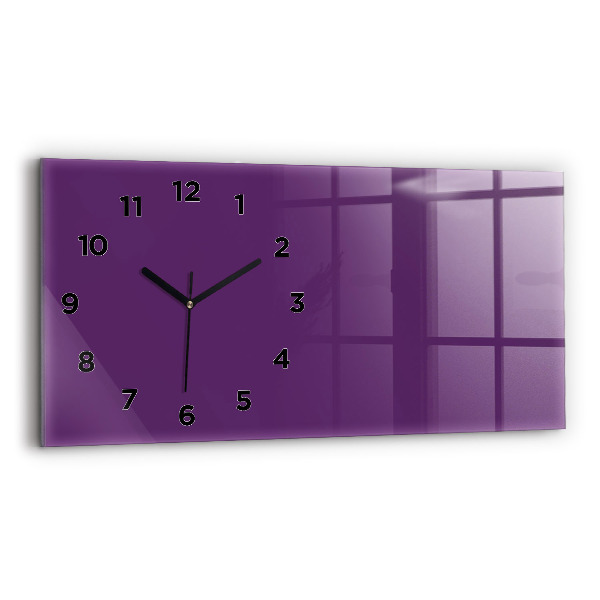 Horizontálne hodiny Fialová