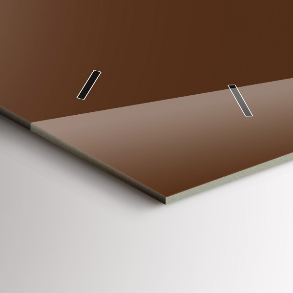 Horizontálne hodiny Hnedá farba