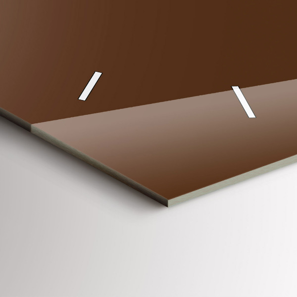 Horizontálne hodiny Hnedá farba