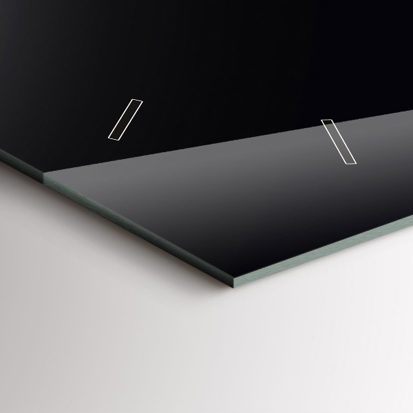 Horizontálne hodiny Farba: čierna