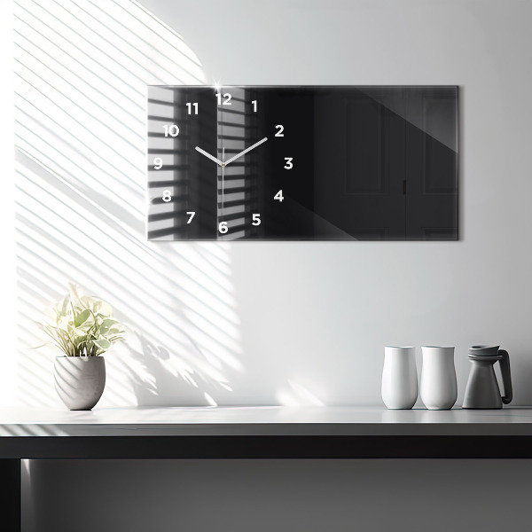 Horizontálne hodiny Farba: čierna