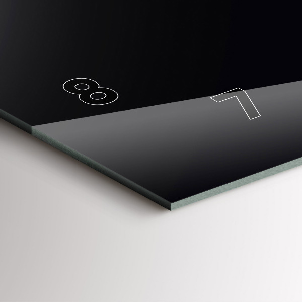 Horizontálne hodiny Farba: čierna