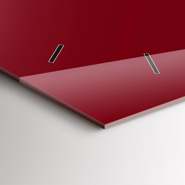 Horizontálne hodiny Bordová farba