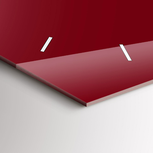 Horizontálne hodiny Bordová farba