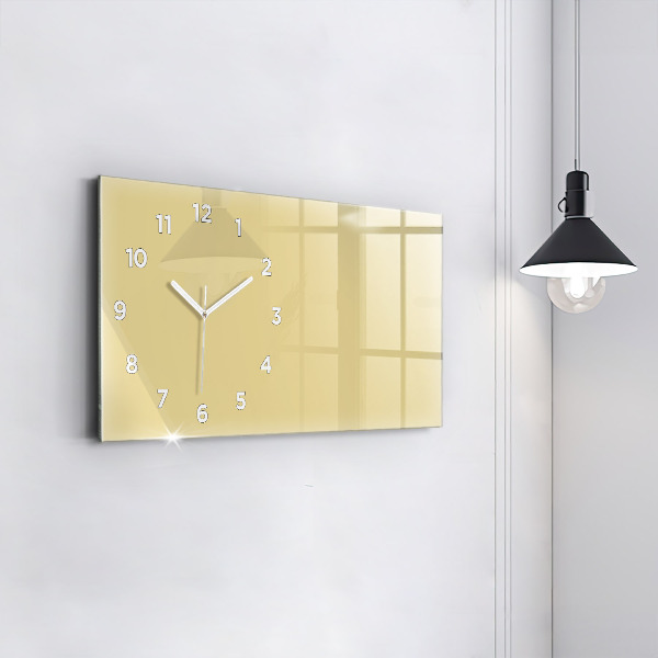 Horizontálne hodiny Krémová farba