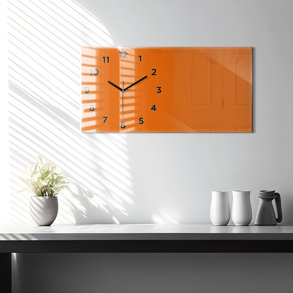 Horizontálne hodiny Oranžová farba