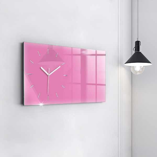 Horizontálne hodiny Farba ružová