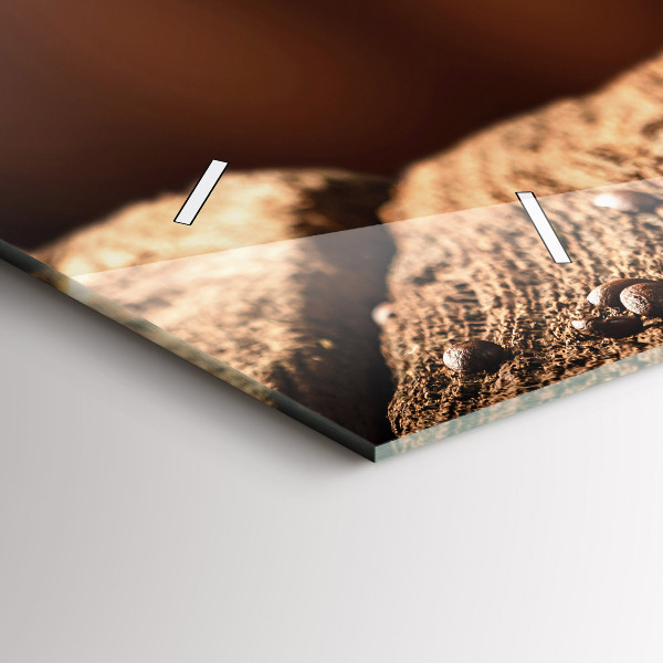 Horizontálne hodiny Šálka kávy