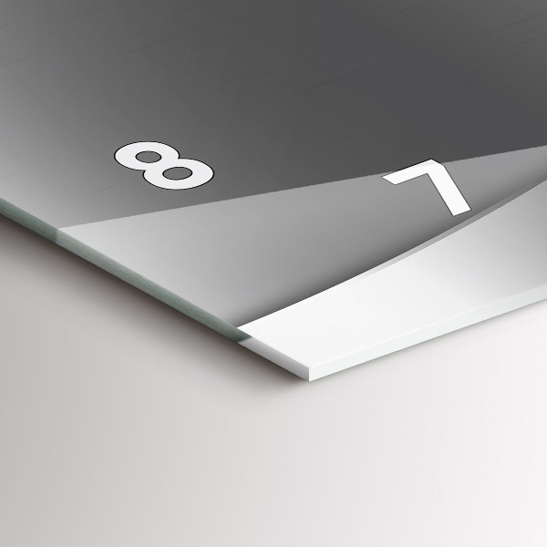 Horizontálne hodiny Strieborné čiary