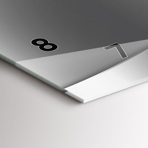 Horizontálne hodiny Strieborné čiary