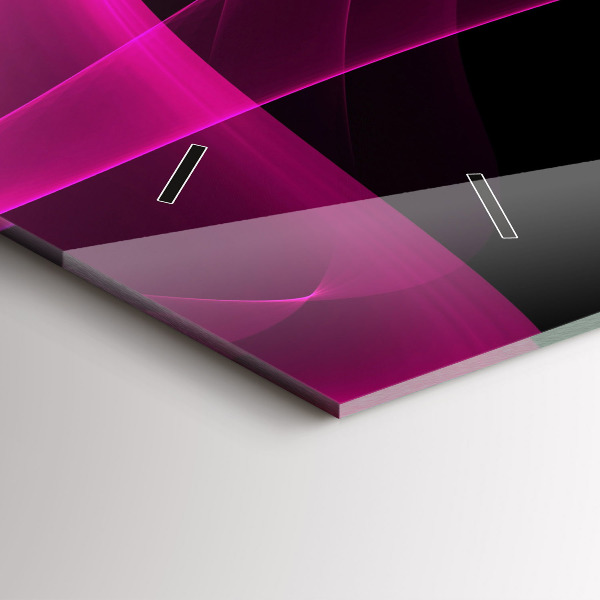 Horizontálne hodiny Ružová abstrakcia