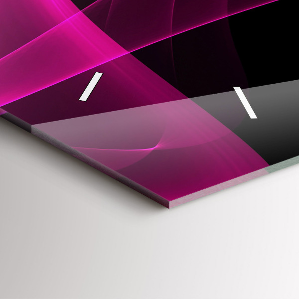 Horizontálne hodiny Ružová abstrakcia