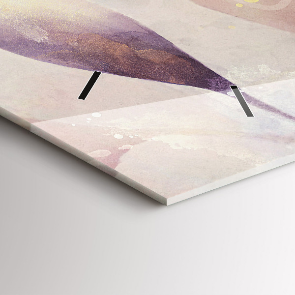 Horizontálne hodiny Abstraktné boho listy