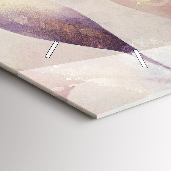 Horizontálne hodiny Abstraktné boho listy