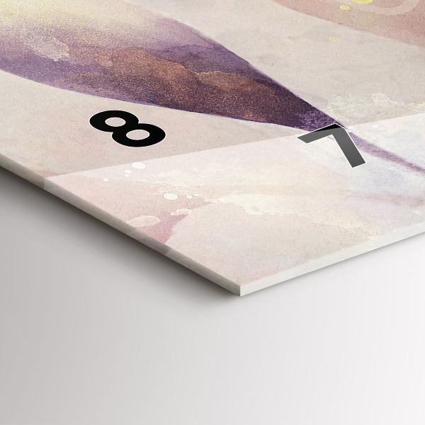 Horizontálne hodiny Abstraktné boho listy