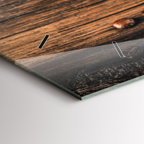 Horizontálne hodiny Šálka a kávové zrná