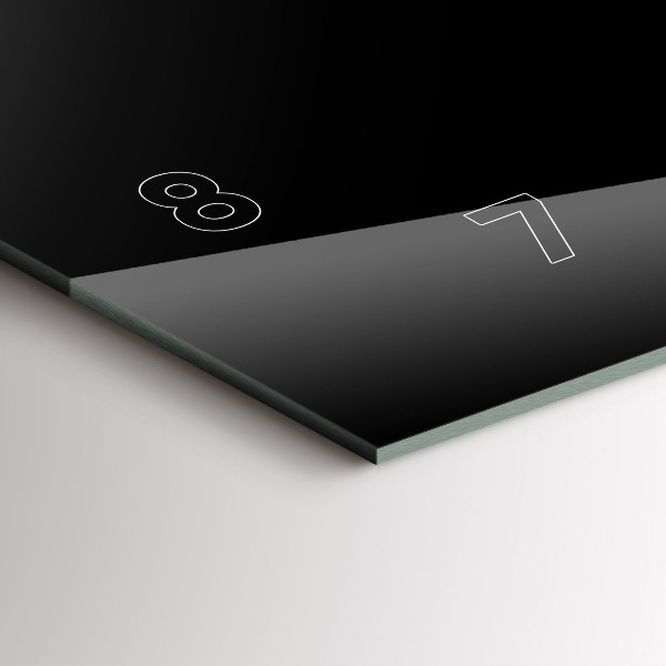 Horizontálne hodiny Šálka čiernej kávy