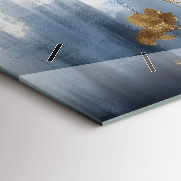 Horizontálne hodiny Abstraktné kvety