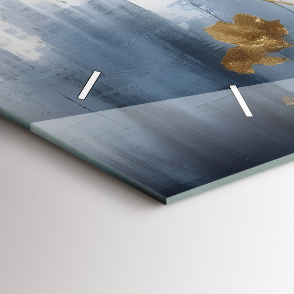 Horizontálne hodiny Abstraktné kvety