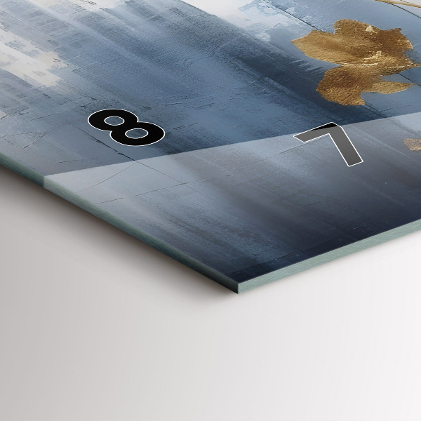 Horizontálne hodiny Abstraktné kvety