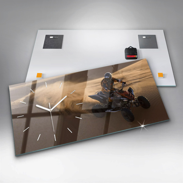 Horizontálne hodiny Štvorkolka v púšti