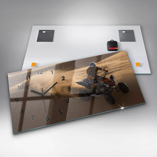 Horizontálne hodiny Štvorkolka v púšti