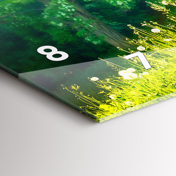 Horizontálne hodiny Jarná príroda