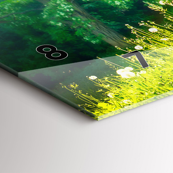 Horizontálne hodiny Jarná príroda