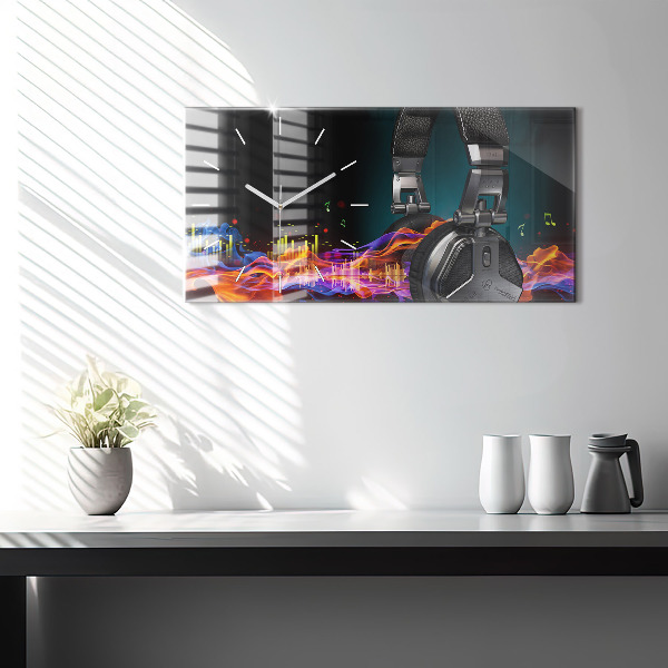 Horizontálne hodiny Slúchadlá a zvukové vlny