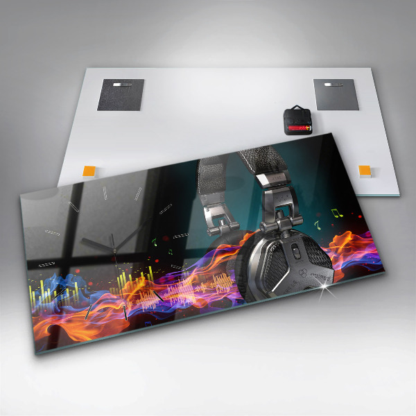 Horizontálne hodiny Slúchadlá a zvukové vlny