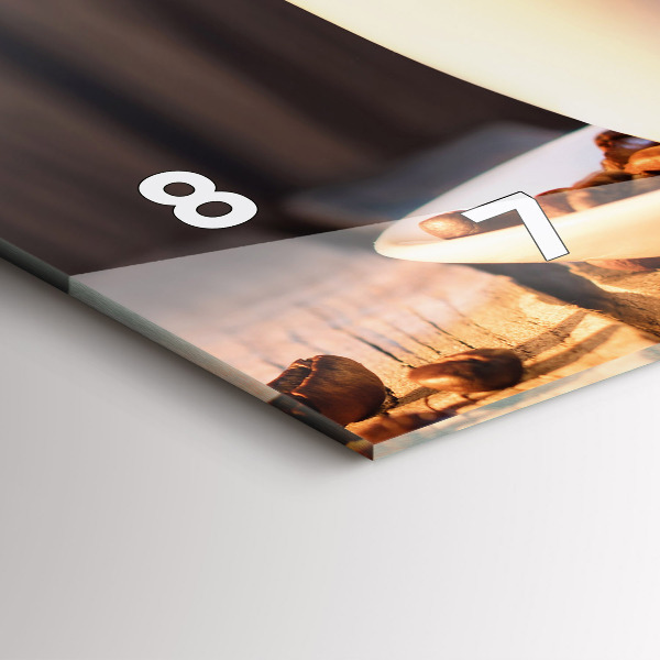 Horizontálne hodiny Šálka kávy