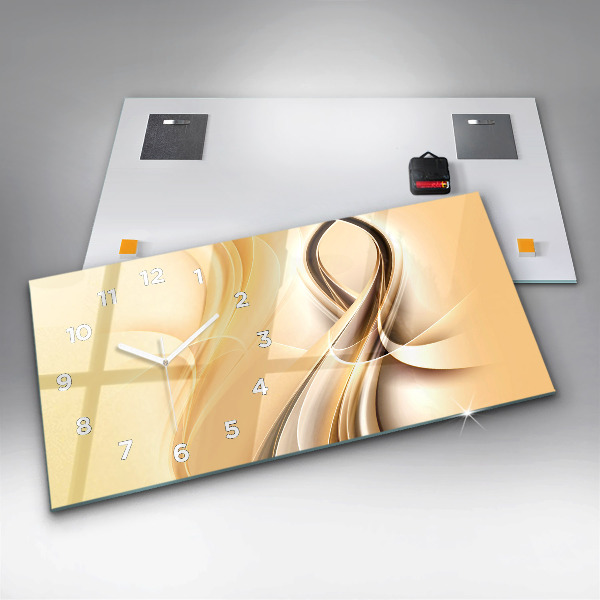 Horizontálne hodiny Abstraktné vlny