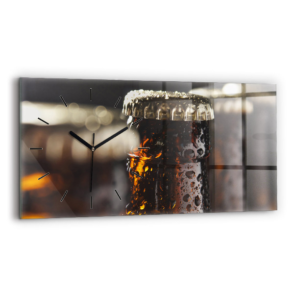 Horizontálne hodiny Sklenené fľaše