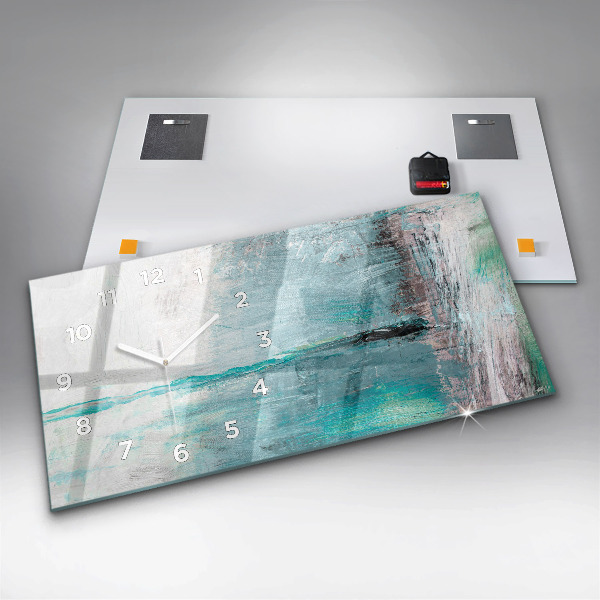 Horizontálne hodiny Olejová textúra abstrakcia
