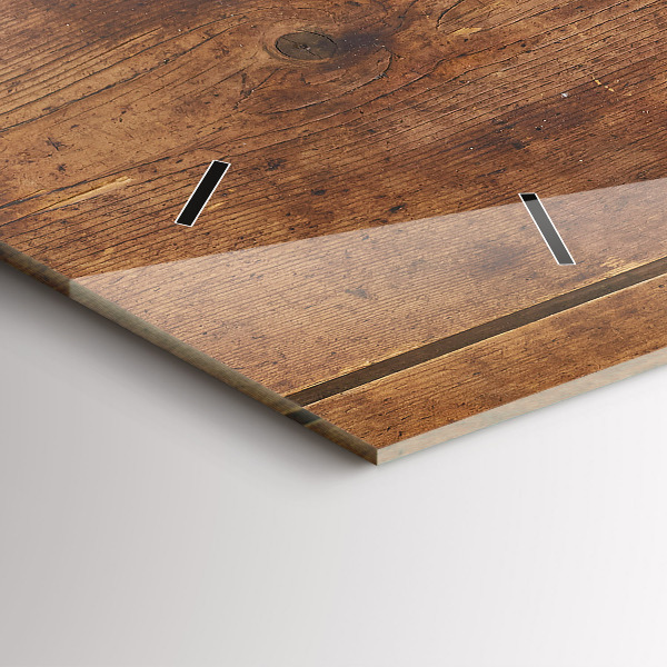 Horizontálne hodiny Rustikálne drevo