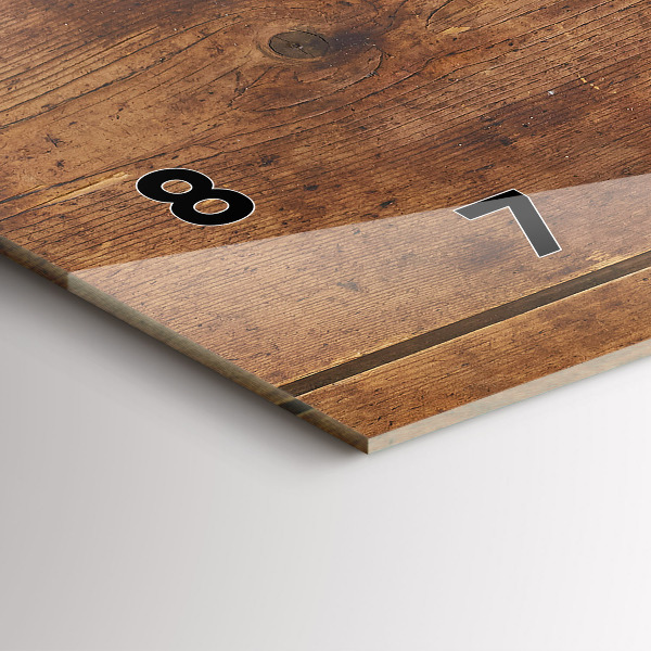 Horizontálne hodiny Rustikálne drevo