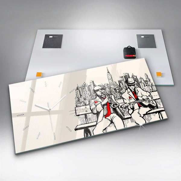 Horizontálne hodiny Jazz v New Yorku