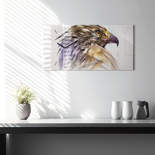 Horizontálne hodiny Predačný vták