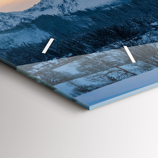 Horizontálne hodiny Horská krajina