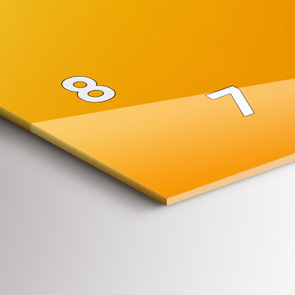 Horizontálne hodiny Oranžová