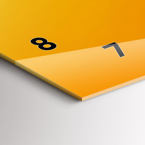 Horizontálne hodiny Oranžová