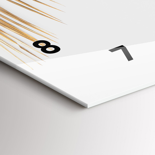 Horizontálne hodiny Tropické listy