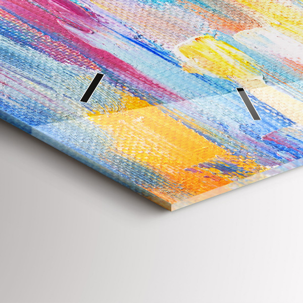 Horizontálne hodiny Pár v daždi