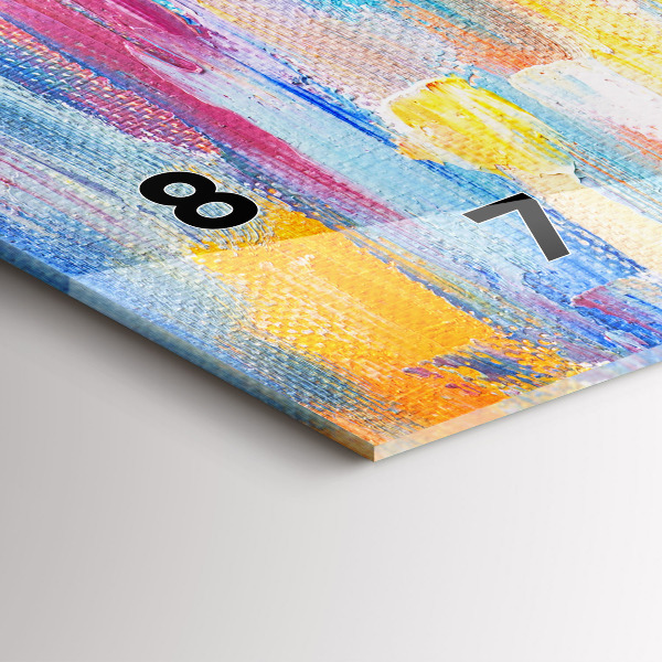 Horizontálne hodiny Pár v daždi