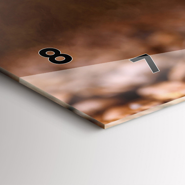 Horizontálne hodiny Kávové zrná