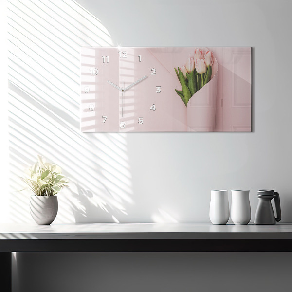 Horizontálne hodiny Kytica kvetov